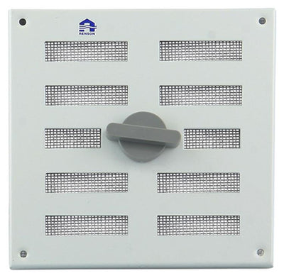 Renson 1006325 - surface de grille réglable. 4037 aluminium ral 9010 155x155mm | 2 pièces