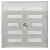 Renson 1006325 - surface de grille réglable. 4037 aluminium ral 9010 155x155mm | 2 pièces