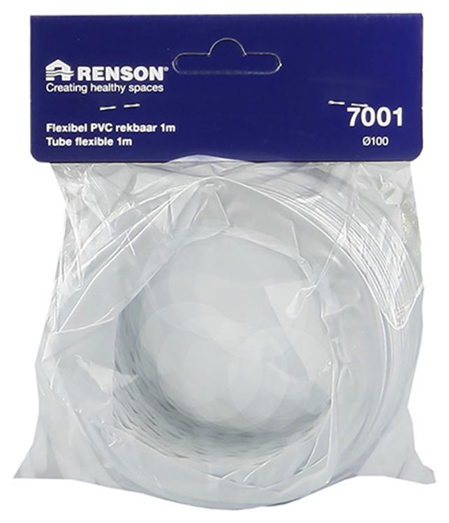 Renson 1006389 - PVC souple 7001 blanc ø 100 1m | 3 pièces