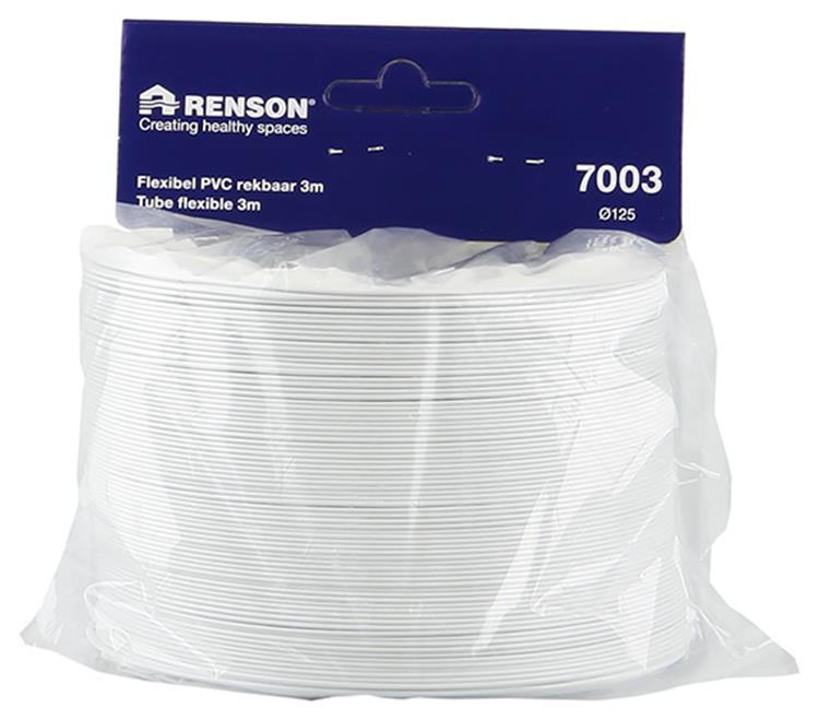 Renson 1006393 - PVC flexible 7003 blanc ø 125 3m | 3 pièces