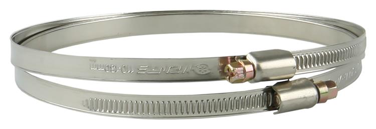 Renson 1006422 - jeu de 2 colliers de serrage en inox 7025 dia 119-131 | 5 pièces