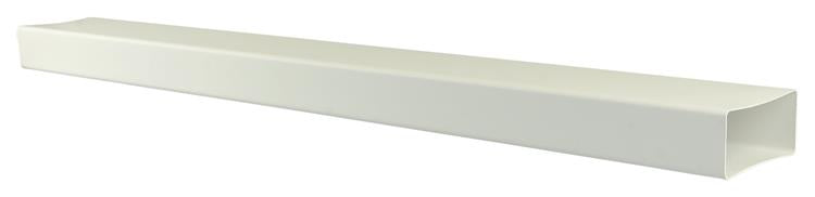 Renson 1006424 - Pièce de tuyau PVC 1m 7028 blanc 110x55mm | 4 pièces