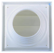 Renson 1006385 - grille de hotte aspirante 4 volets 742 dia PVC ral 9010 ø100-130 | 2 pièces - afbeelding 4