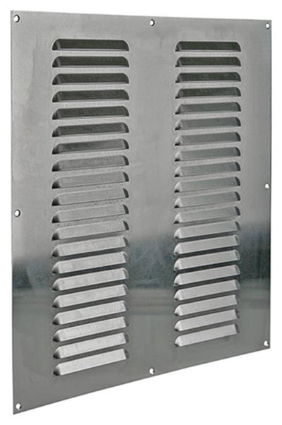 Renson 1006318 - grille à ailettes plate aluminium f1 400x400mm | 5 pièces
