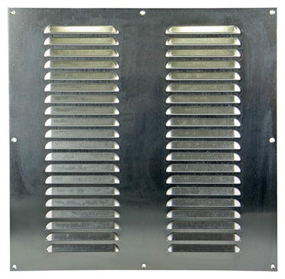 Renson 1006318 - grille à ailettes plate aluminium f1 400x400mm | 5 pièces