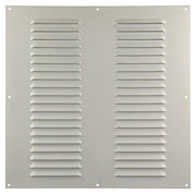 Renson 1006319 - grille à ailettes plate aluminium ral 9010 400x400mm | 5 pièces - afbeelding 2