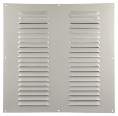 Renson 1006319 - grille à ailettes plate aluminium ral 9010 400x400mm | 5 pièces