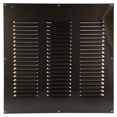 Renson 1006323 - grille à ailettes plate aluminium ral 8019 500x500mm | 5 pièces