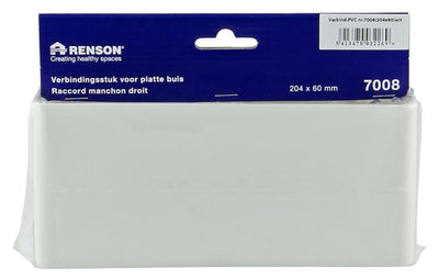 Renson 1006400 - Pièce de raccordement PVC 7008 blanc 204x60mm | 4 pièces
