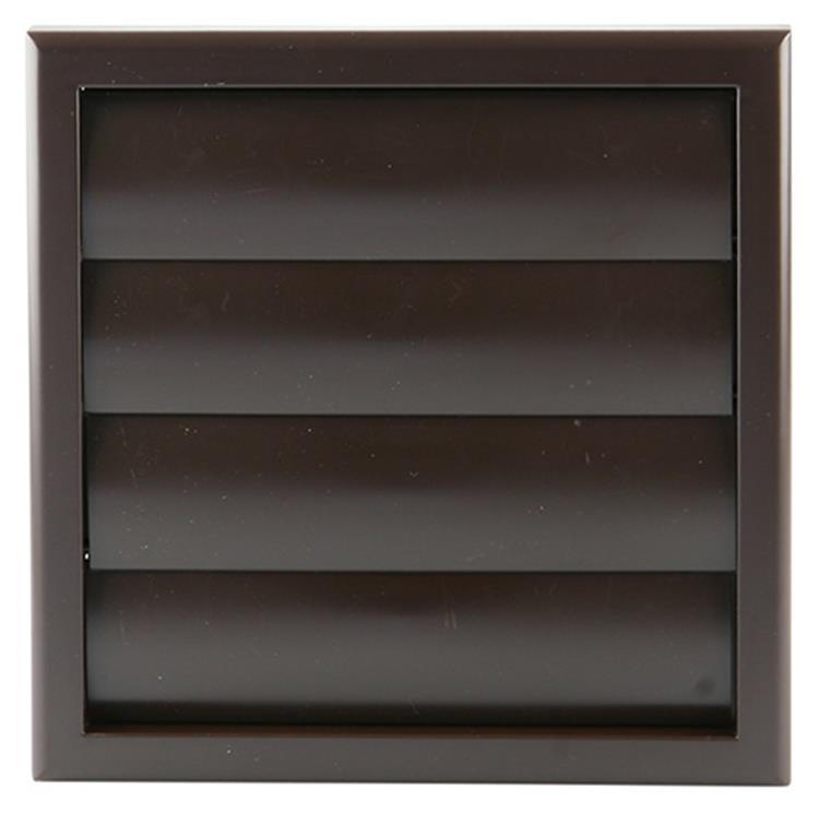 Renson 1006386 - grille de hotte aspirante 4 volets 742 dia PVC ral 8019 ø100-130 | 2 pièces
