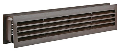 Renson 1006388 - grille de porte 761 pvc ral 8019 450x90mm | 2 pièces