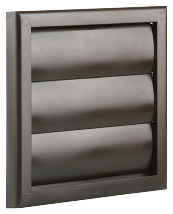 Renson 1006373 - grille de hotte aspirante en saillie 733 PVC RAL 8019 154x154mm | 2 pièces