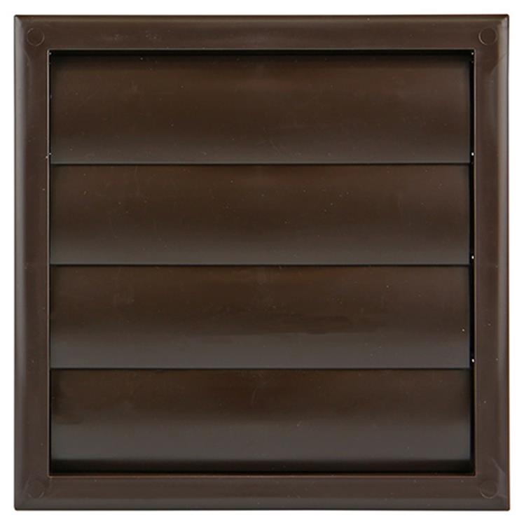 Renson 1006375 - grille de hotte aspirante en saillie 733 PVC RAL 8019 187x187mm | 2 pièces
