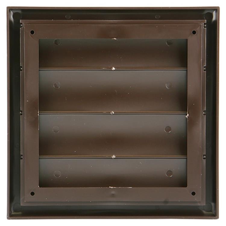 Renson 1006375 - grille de hotte aspirante en saillie 733 PVC RAL 8019 187x187mm | 2 pièces