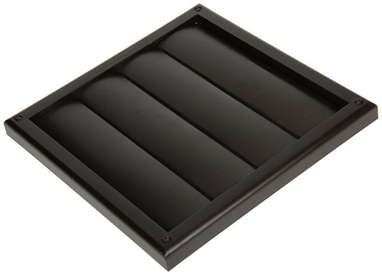 Renson 1006375 - grille de hotte aspirante en saillie 733 PVC RAL 8019 187x187mm | 2 pièces