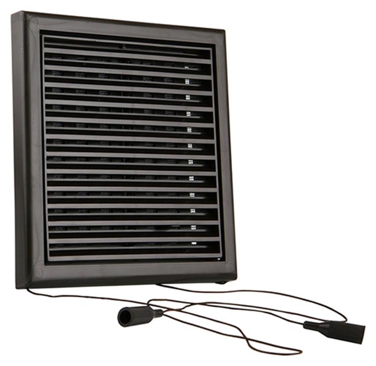 Renson 1006369 - surface de grille réglable. 732 pvcral 8019 187x187mm | 2 pièces