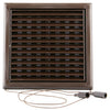Renson 1006369 - surface de grille réglable. 732 pvcral 8019 187x187mm | 2 pièces