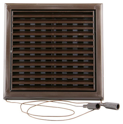 Renson 1006369 - surface de grille réglable. 732 pvcral 8019 187x187mm | 2 pièces