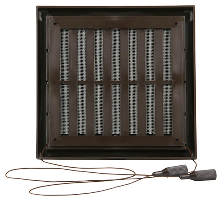 Renson 1006369 - surface de grille réglable. 732 pvcral 8019 187x187mm | 2 pièces