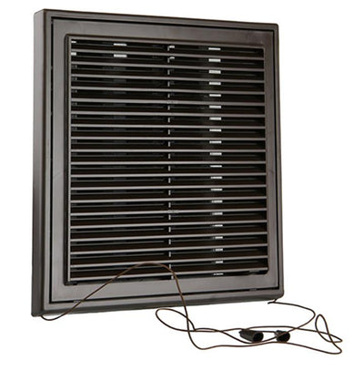 Renson 1006371 - surface de grille réglable. 732 pvcral 8019 250x250mm | 2 pièces