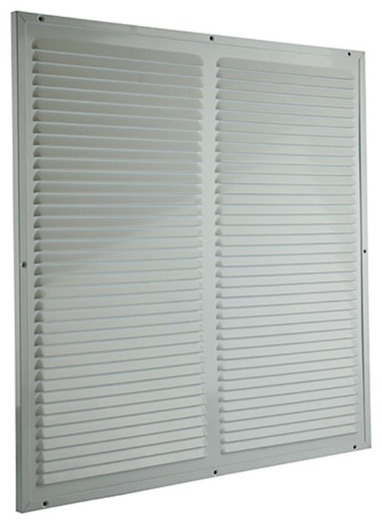 Renson 1006339 - grille à hélices + cadre + moustiquaire. construction 437 ral9010 500x500mm | 2 pièces