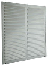 Renson 1006339 - grille à hélices + cadre + moustiquaire. construction 437 ral9010 500x500mm | 2 pièces - afbeelding 1