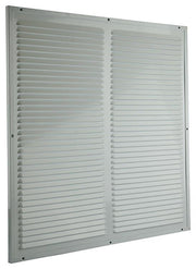 Renson 1006339 - grille à hélices + cadre + moustiquaire. construction 437 ral9010 500x500mm | 2 pièces - afbeelding 1