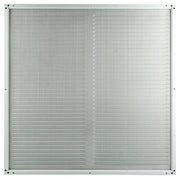 Renson 1006339 - grille à hélices + cadre + moustiquaire. construction 437 ral9010 500x500mm | 2 pièces - afbeelding 3