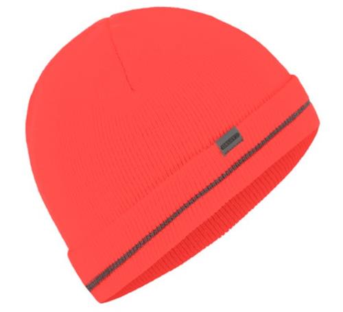 Bonnet tricoté Dassy Xipe rouge fluo