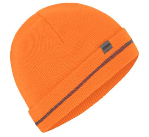 Bonnet tricoté Dassy Xipe orange fluo