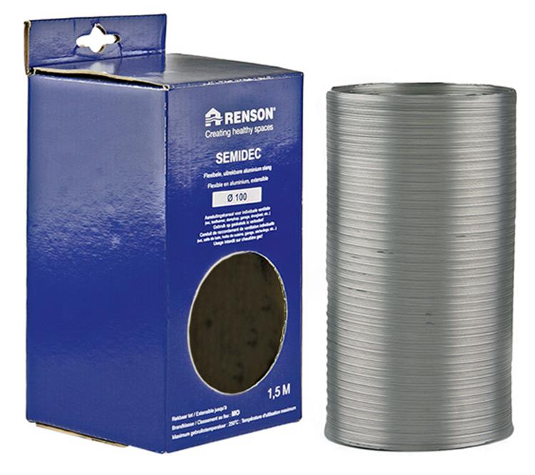Renson 1006196 - flexible aluminium dia 100 1500 mm | 2 pièces