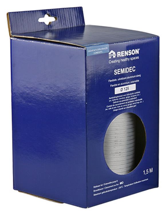 Renson 1006200 - flexible aluminium dia 125 1500 mm | 2 pièces