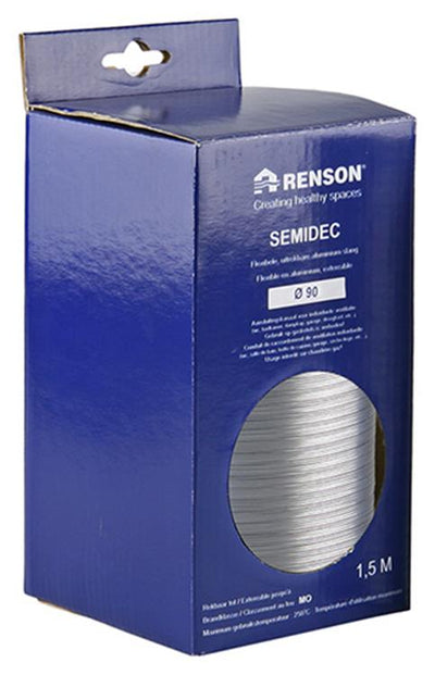 Renson 1006210 - flexible aluminium diamètre 90 1500 mm | 2 pièces