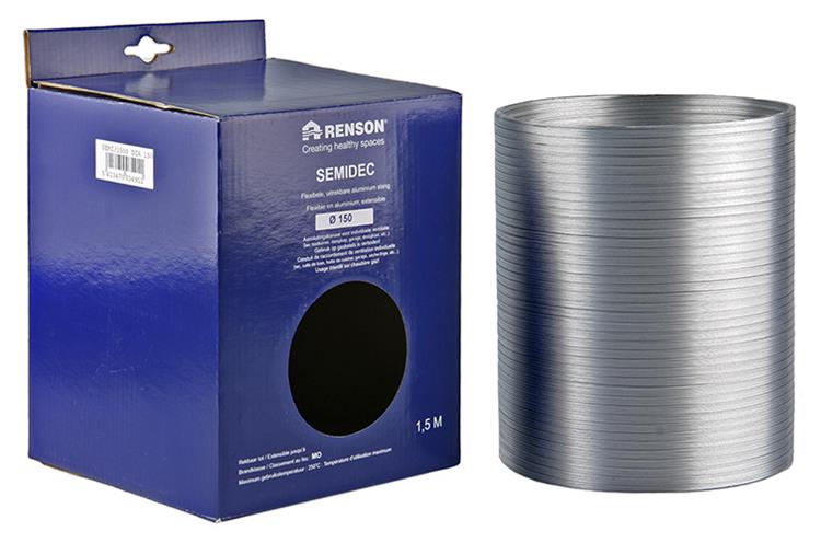 Renson 1006204 - flexible aluminium dia 150 1500 mm | 2 pièces