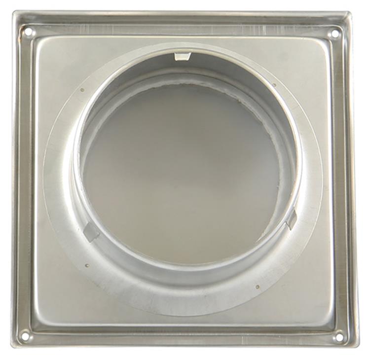 Renson 1006332 - grille de hotte aspirante 641 acier inoxydable ø 100 | 2 pièces