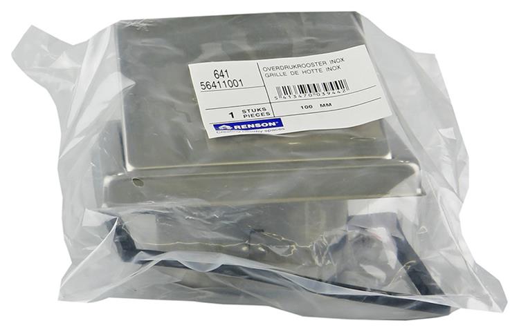 Renson 1006332 - grille de hotte aspirante 641 acier inoxydable ø 100 | 2 pièces