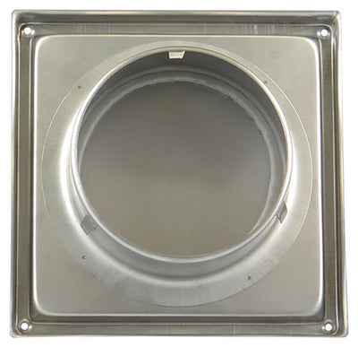 Renson 1006333 - grille de hotte aspirante à encastrer en acier inoxydable 641 ø 125 | 2 pièces