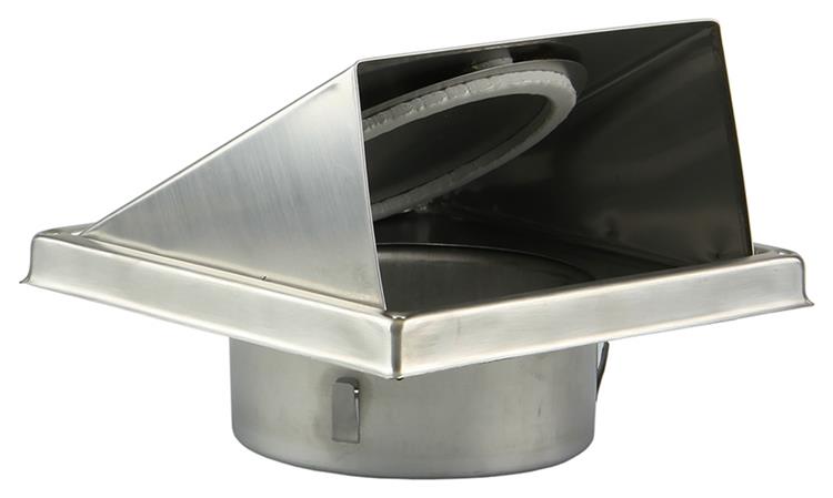 Renson 1006334 - grille de hotte aspirante à encastrer en acier inoxydable 641 ø 150 | 2 pièces