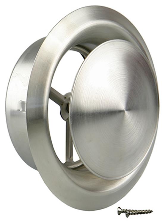 Renson 1006331 - vanne d'extraction à encastrer en acier inoxydable 636 ø 150 | 2 pièces