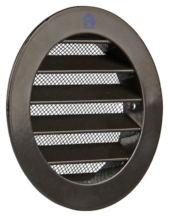 Renson 1006260 - grille ronde encastrable 434 r alural 8019 ø 100 | 10 pièces
