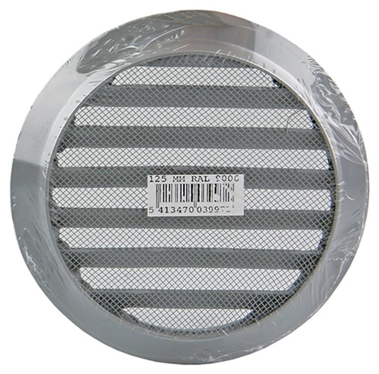 Renson 1006261 - grille ronde encastrable 434 r alural 9006 ø 125 | 10 pièces