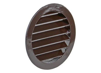 Renson 1006263 - grille ronde encastrable 434 r alural 8019 ø 125 | 10 pièces