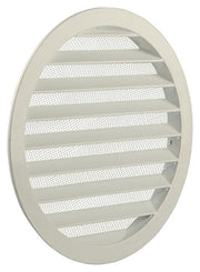 Renson 1006271 - grille ronde encastrable 434 r alural 9010 ø 200 | 5 pièces - afbeelding 1