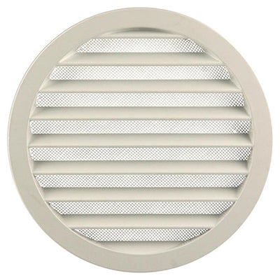 Renson 1006271 - grille ronde encastrable 434 r alural 9010 ø 200 | 5 pièces
