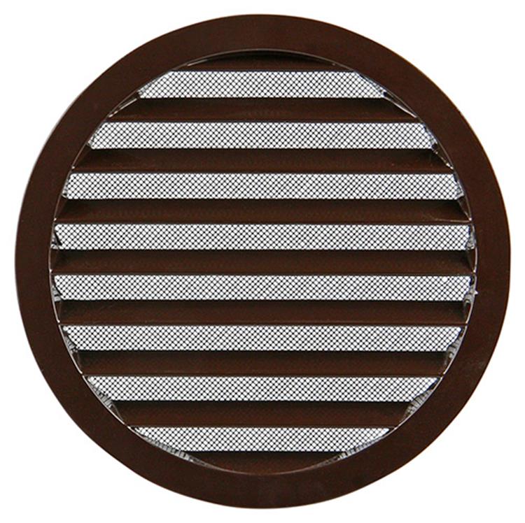 Renson 1006272 - grille ronde encastrable 434 r alural 8019 ø 200 | 5 pièces