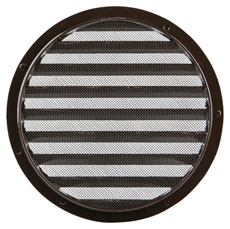 Renson 1006272 - grille ronde encastrable 434 r alural 8019 ø 200 | 5 pièces
