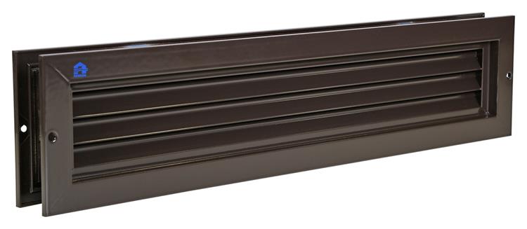 Renson 1006608 - grille de porte. 461 ral 8019 425x76mm | 2 pièces