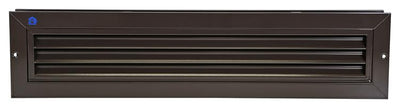 Renson 1006608 - grille de porte. 461 ral 8019 425x76mm | 2 pièces