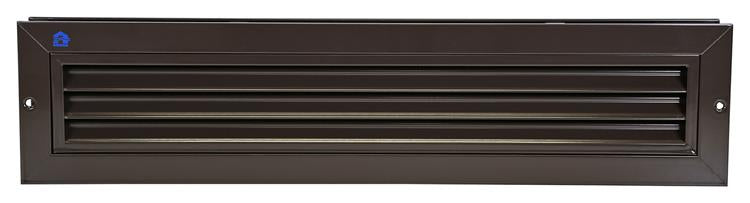 Renson 1006608 - grille de porte. 461 ral 8019 425x76mm | 2 pièces