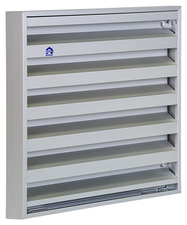 Renson 1013929 - grille murale en saillie alu naturel 431 225x225mm | 2 pièces